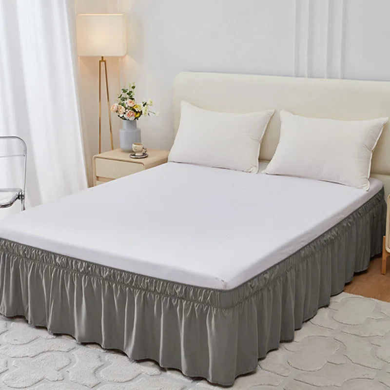 Afralia™ Non Slip Elastic Bed Skirt for Queen King Beds