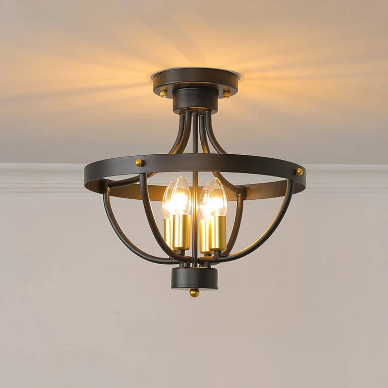 Afralia™ Modern Farmhouse Geometric Chandelier Pendant Lamp for Kitchen & Dining Room