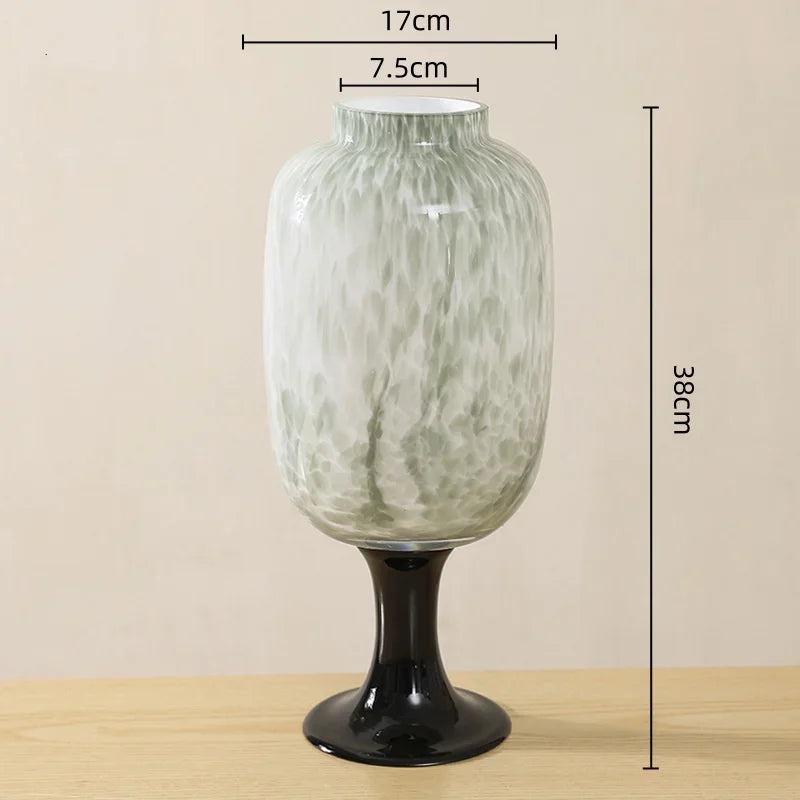 Afralia™ Dot Texture Glass Vase for Stylish Home Decor