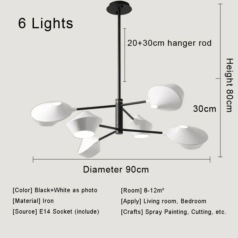 Afralia™ Modern LED Chandelier: Nordic Design Ceiling Light for Bedroom, Living Room, Kitchen, Dining Room