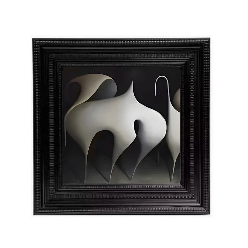 Afralia™ Abstract Modern Wall Art Hanging Decor Irregular Lines Relief Picture