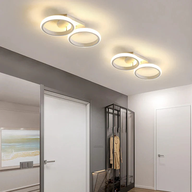 Afralia™ Modern LED Aisle Ceiling Light for Home Decor Lustering, Acrylic Decoration Lighting