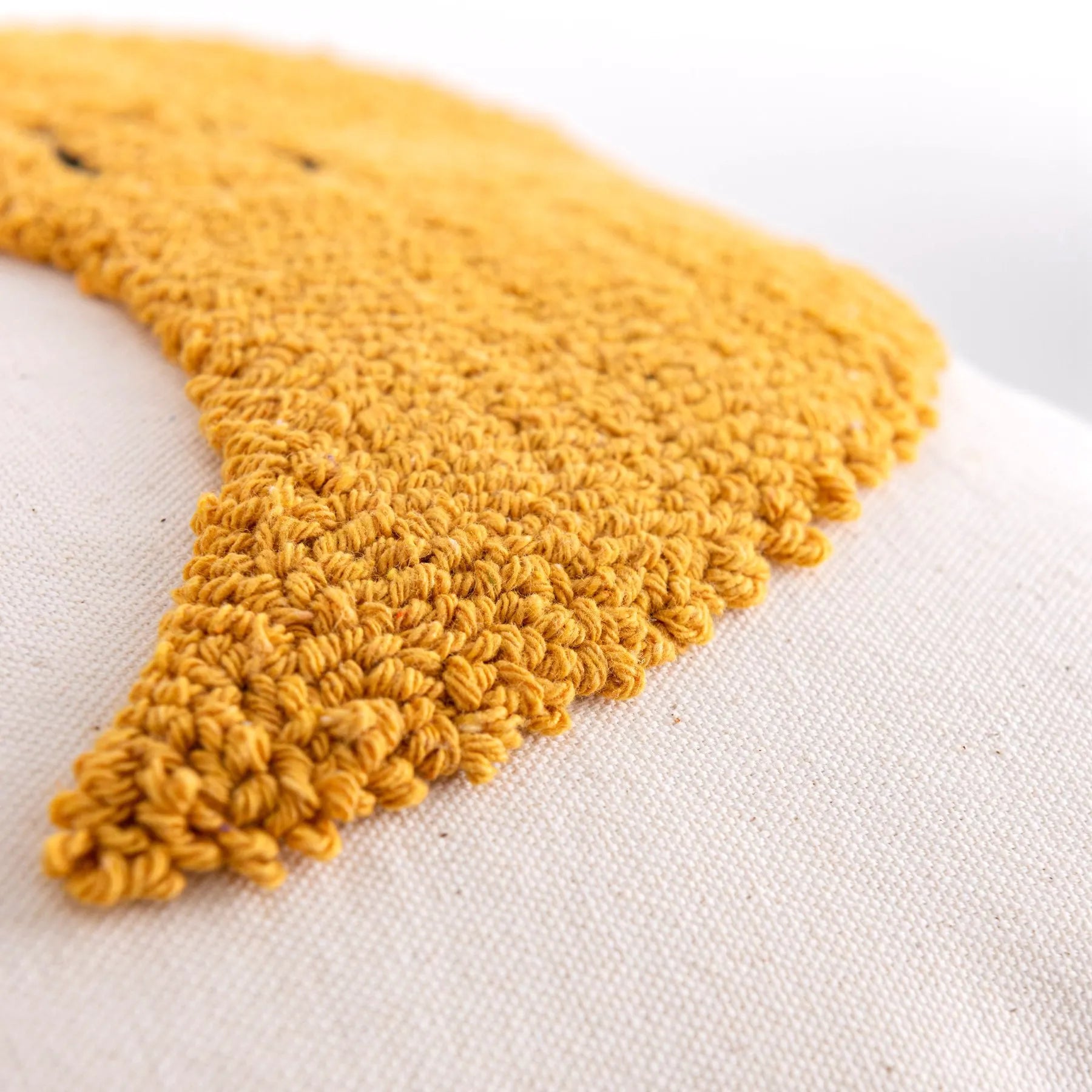 Afralia™ Boho Yellow Rainbow Star Moon Tassel Cushion Cover 45x45cm