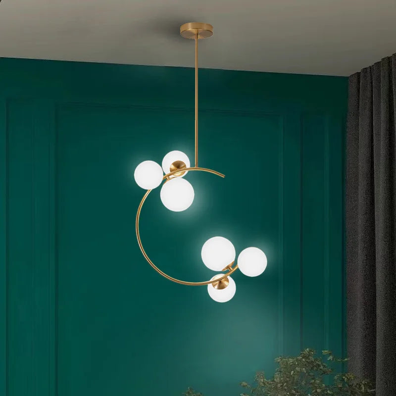 Afralia™ Glass Ball Chandeliers: Modern Nordic Design for Home Decor & Kitchen Lighting