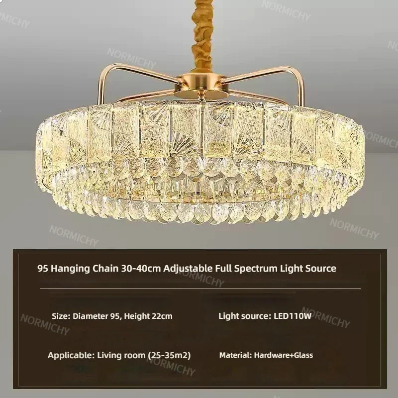 Afralia™ Luxury Crystal Pendant Light for High-End Atmosphere