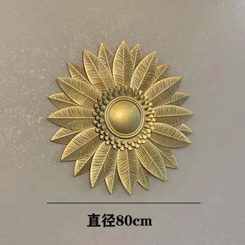 Afralia™ Porch Iron Sun Living Room Wall Hanging Soft Decoration Luxury Bed Picture