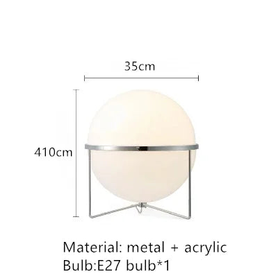 Afralia™ Silver Metal Floor Lamp - Modern Nordic Living Room Decor