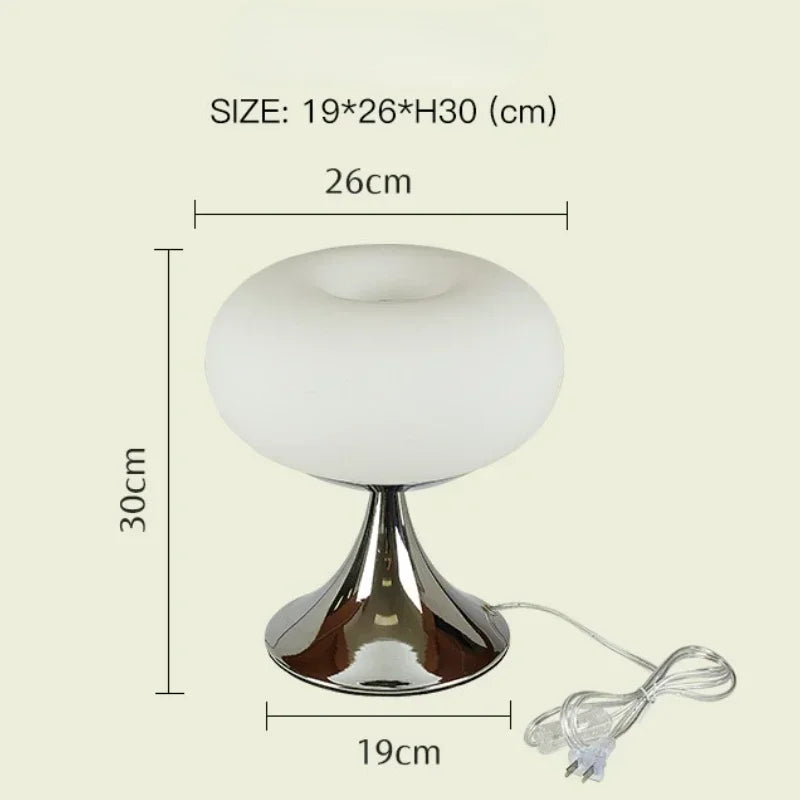 Afralia™ Glass Desk Lamp Home Office Modern Table Light