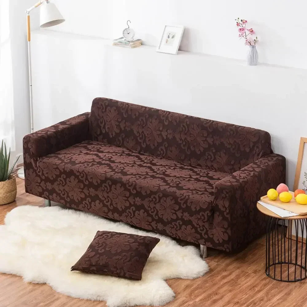 Afralia™ 3D Solid Embossed Thick Sofa Cover Slipcovers - Spandex Stretch Couch Case