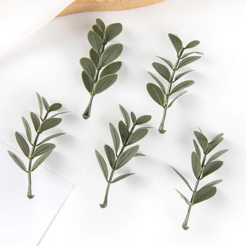 Artificial Plant Leaves for Home Decor DIY Crafts by Afralia™