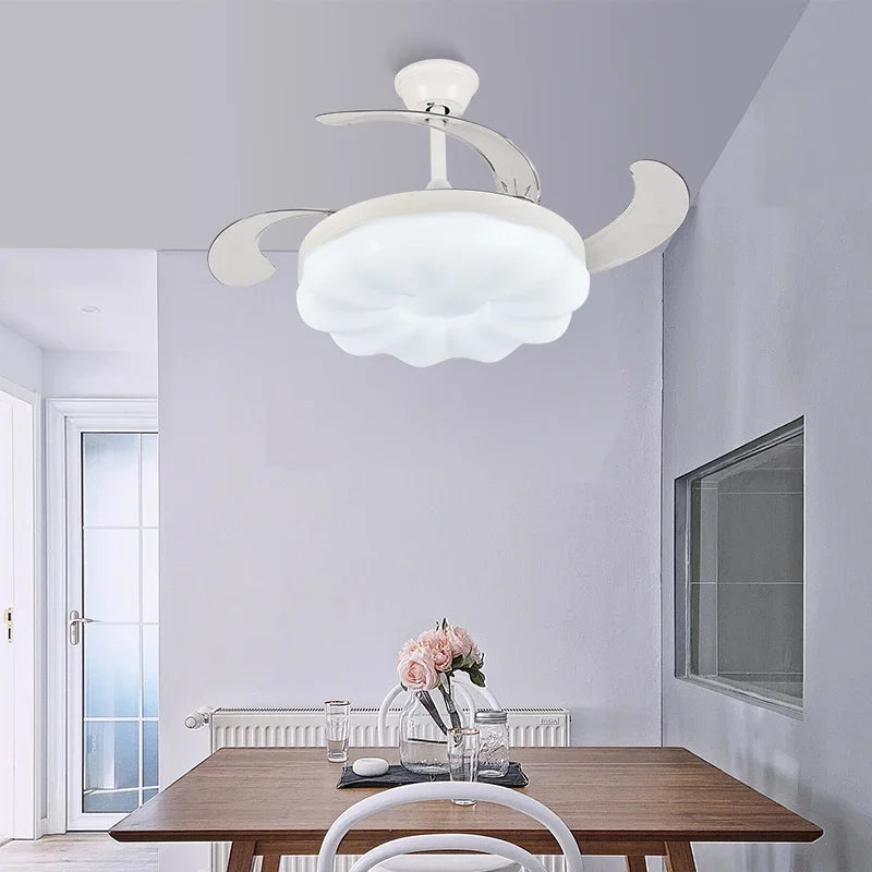 Afralia™ Full Spectrum LED Ceiling Fan Light Frequency Conversion, Ideal for Children's Bedroom