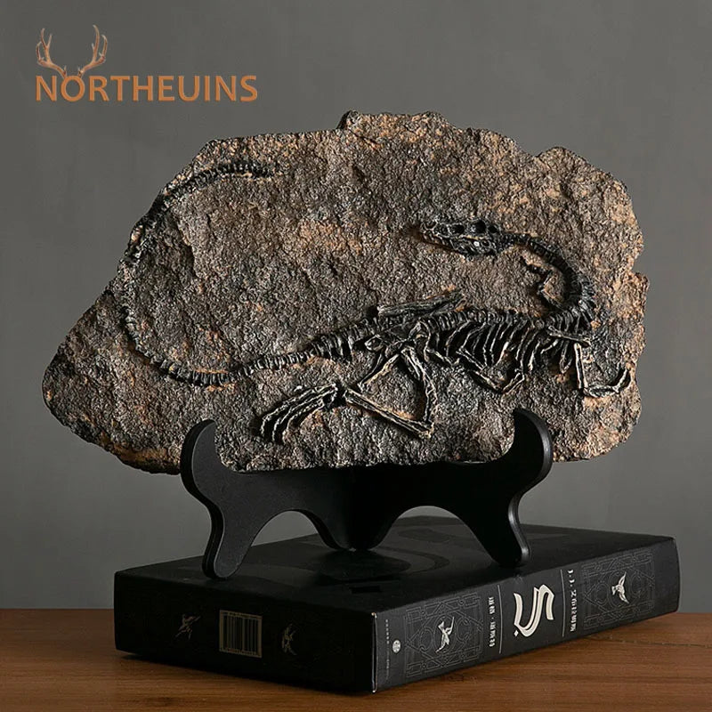 Afralia™ Dinosaur Fossil Figurine: Retro Resin Animal Statue for Home Décor & Gifts