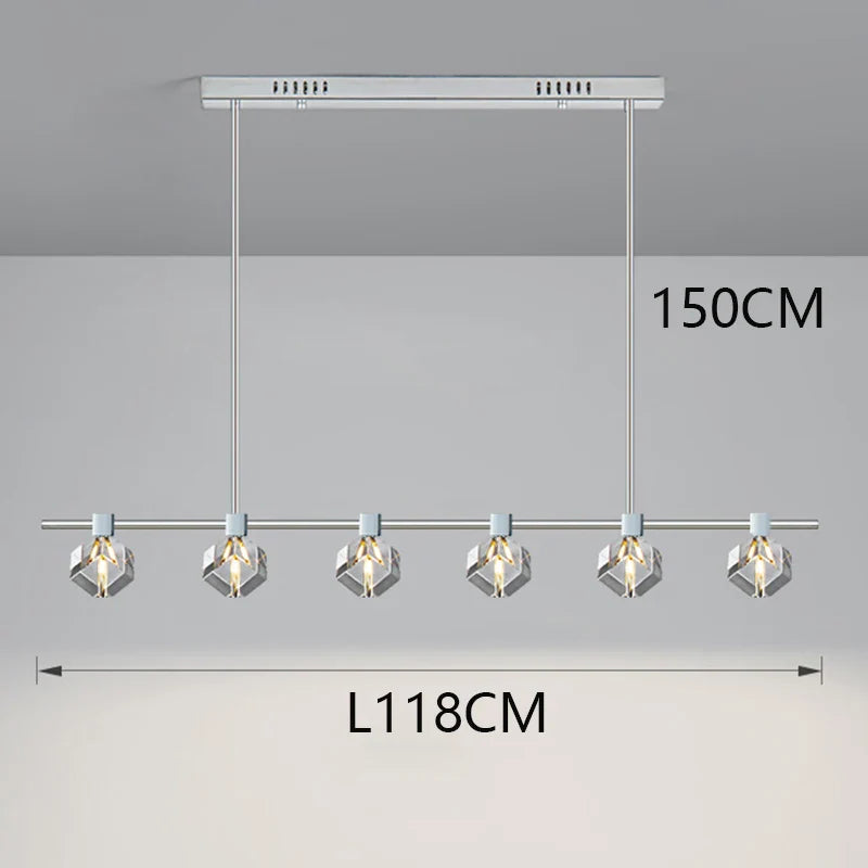 Afralia™ Crystal Chandelier for Living and Dining Room, Luxury Pendant Lamp and Ceiling Light