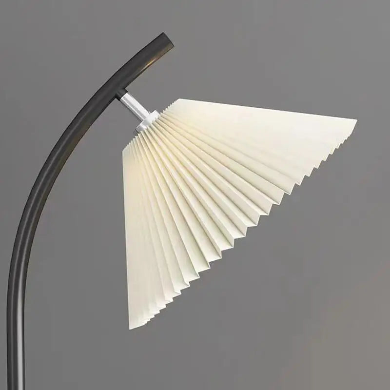 Afralia™ Minimalist Pleated Lampshade Floor Lamp