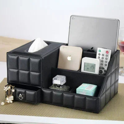 Afralia™ Desktop Tissue Box Holder: Elegant Paper Towel Storage Tray for Home and Office