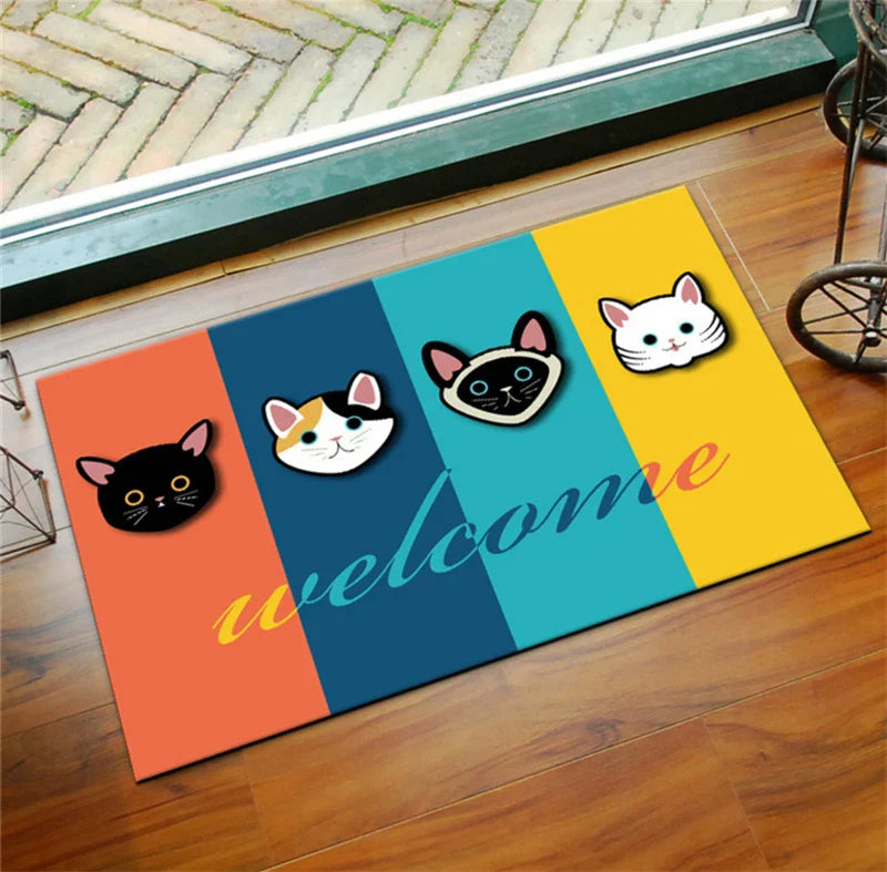 Afralia™ Underwater World Crystal Velvet Door Mat: Anti-Slip, Durable, Easy to Clean Rug