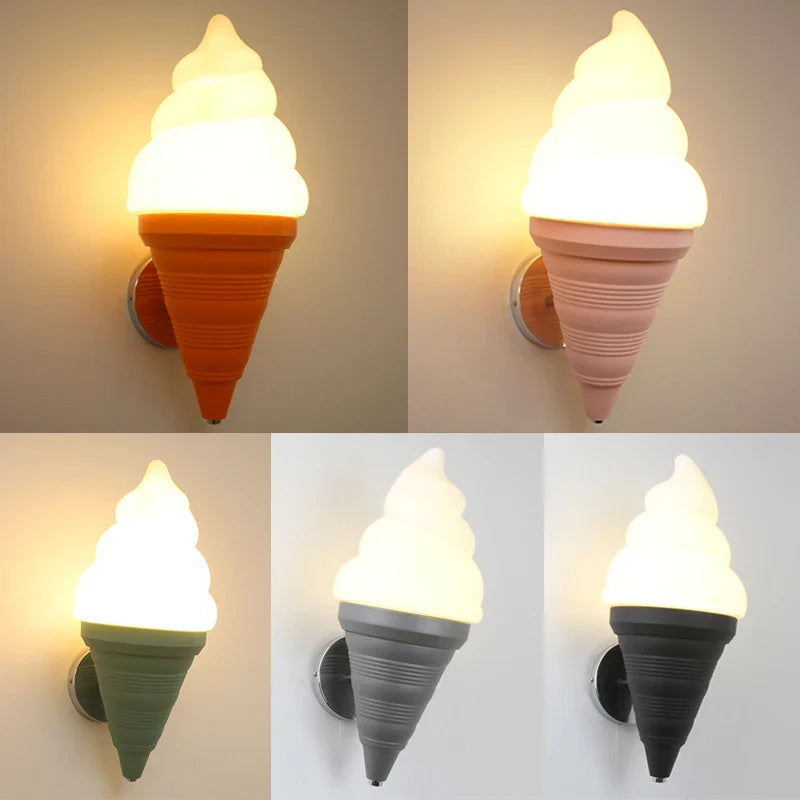 Afralia™ Modern LED Ice Cream Wall Sconce for Home Decor & Cafe Lighting