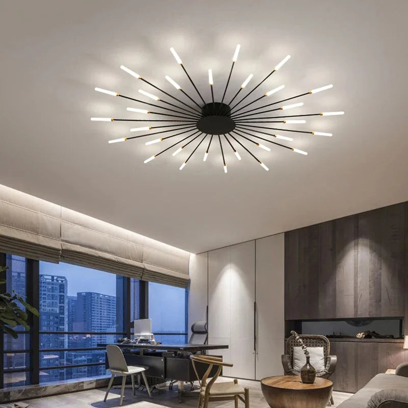 Afralia™ LED Indoor Ceiling Light: Modern Art Luster for Bedroom Hall Living Kids Room
