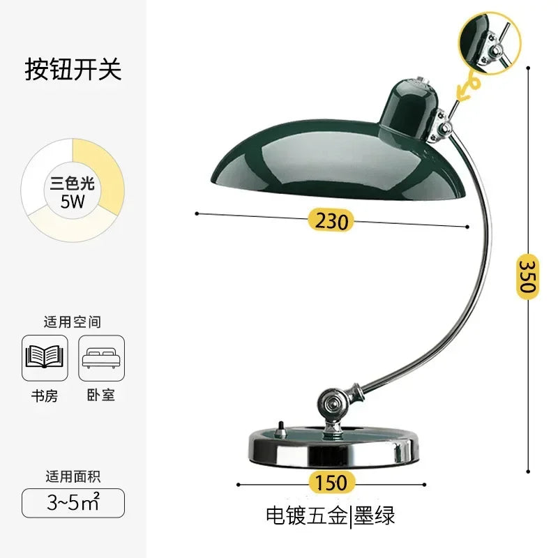 Afralia™ Minimalist Desk Lamp, Classic Retro Nordic Table Lamp for Office and Bedroom