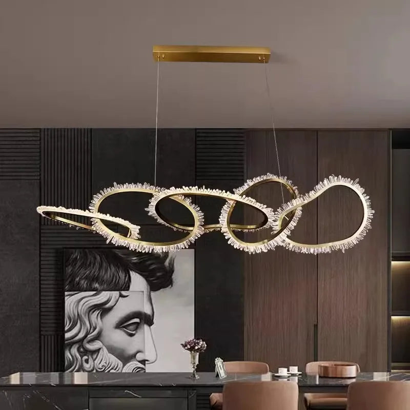 Afralia™ Modern LED Pendant Light Chandeliers for Living and Dining Room Lighting