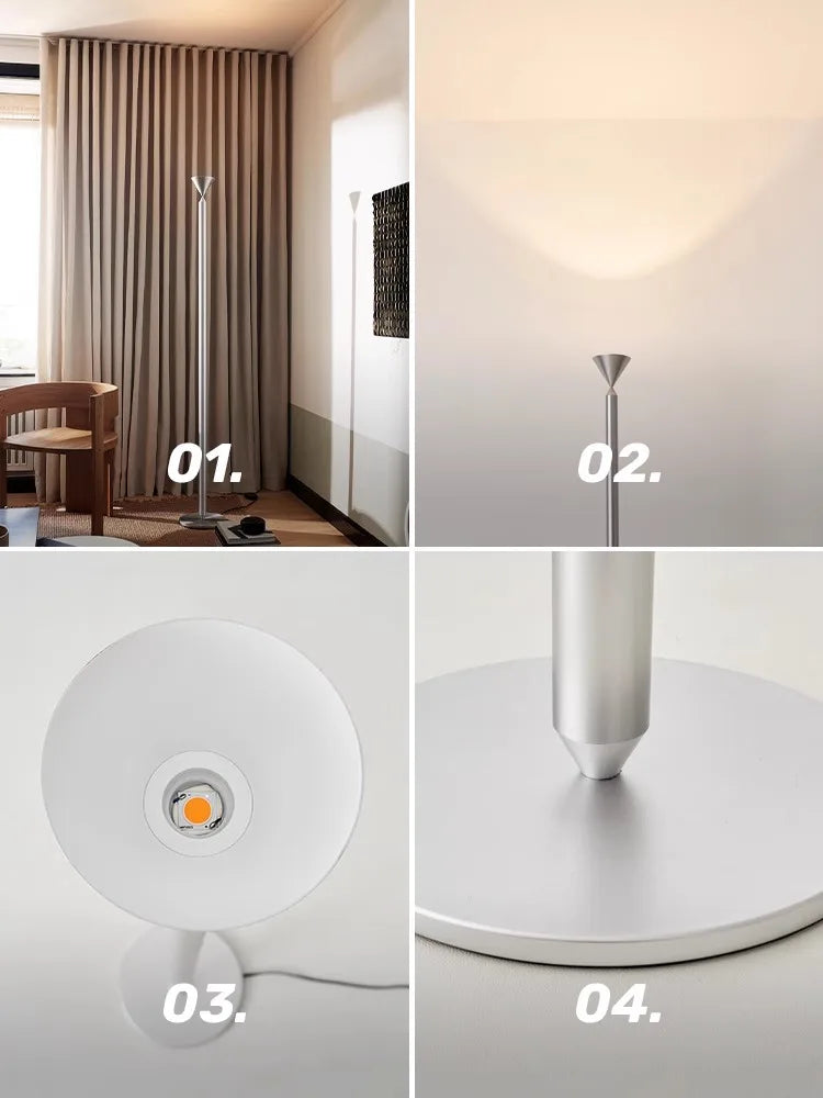 Afralia™ Metal Floor Lamp Living Room Stand Light Elegant High Standing Lamp