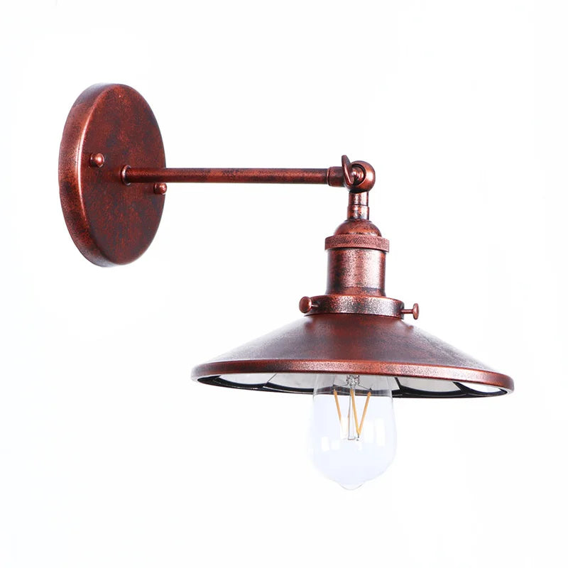 Afralia™ Rustic LED Wall Sconce Industrial Luminaire for Bedroom Foyer Bathroom Mirror