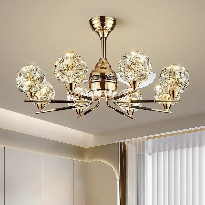 Afralia™ Crystal Luxury Chandelier Pendant Light for Dining & Living Room