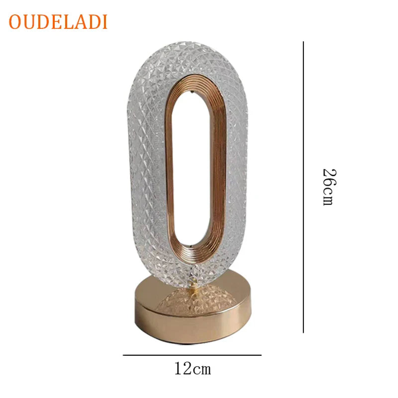 Afralia™ Crystal Bedroom Table Lamp: Romantic LED Atmosphere, Creative Design