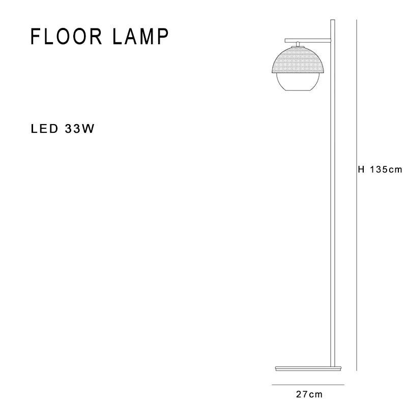 Afralia™ Tall Black Glass Ball Floor Lamp - Minimalist Italian Design