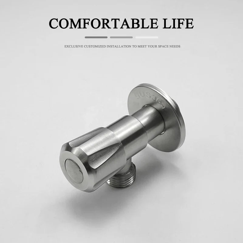 Afralia™ Stainless Steel Triangle Valve for Bathroom and Kitchen Sink