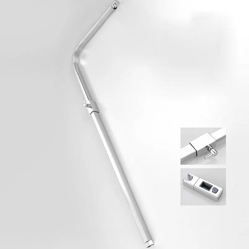 Afralia™ Stainless Steel Square Shower Pipe Mixer Tube for Bathroom Faucet