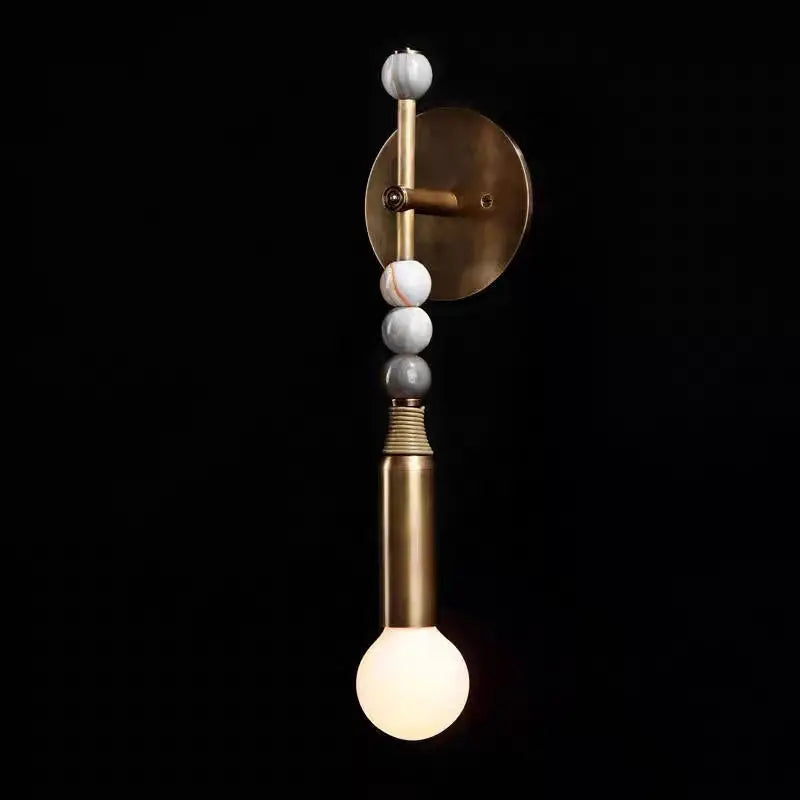 Afralia™ Turquoise Brass Wall Sconce for Bedroom Mirror Front Lighting