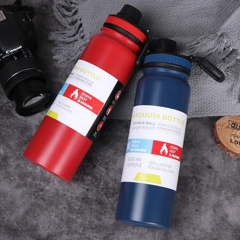 Afralia™ Stainless Steel Thermal Flask with Tea Filter - 304 Leak-proof Water Bottle