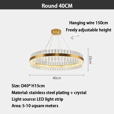 Afralia™ Crystal LED Ring Chandelier: Modern Home Lighting Fixture