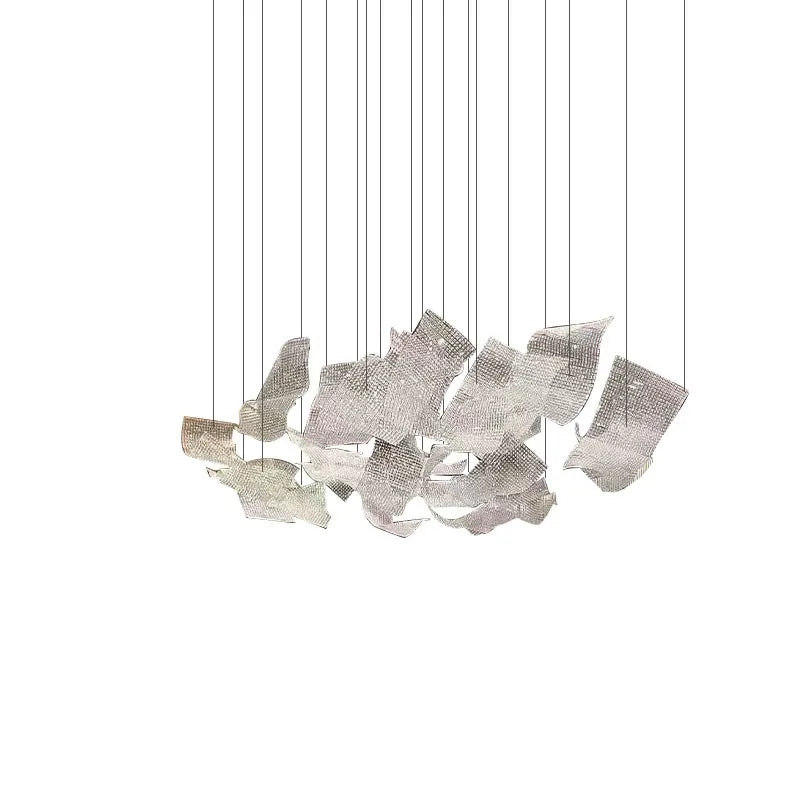 Afralia™ Modern Art Irregular Chandelier: Nordic Design, LED Lights, Customizable for Hotels