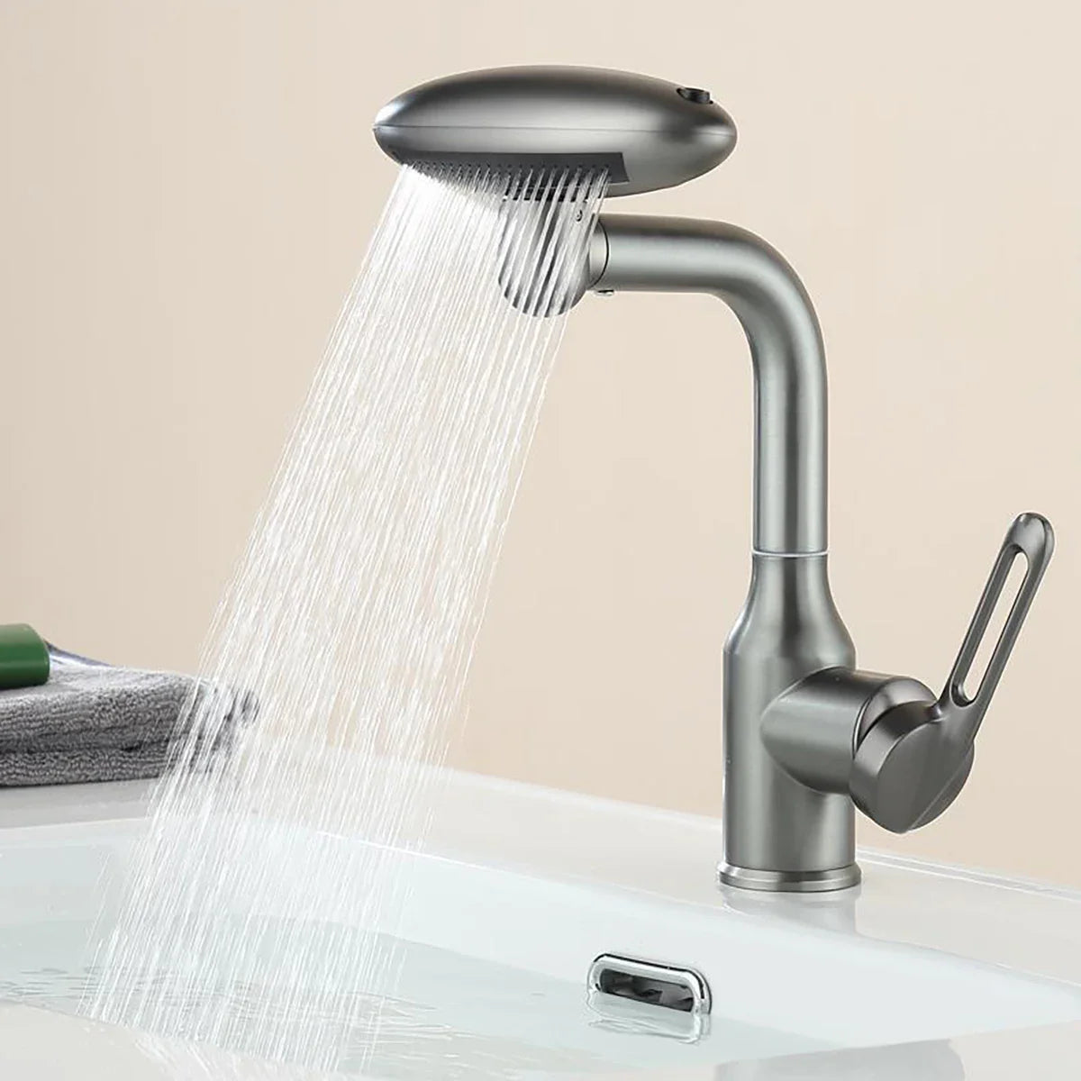 Afralia™ 360° Rotation Stainless Steel Multi-Function Faucet with 4 Water Outlet Modes