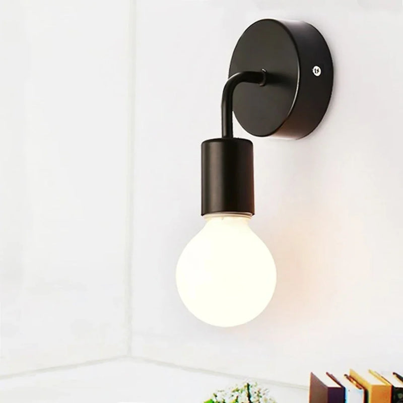 Afralia™ Retro Industrial Bedside Wall Lamp