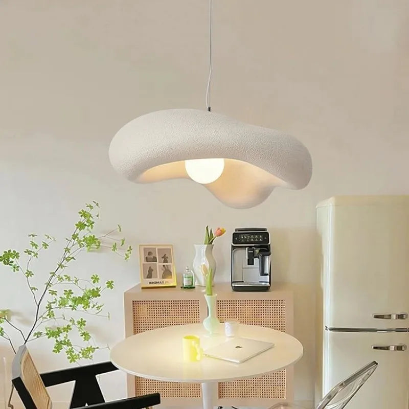 Afralia™ Creamy Style Wabi Sabi G9 LED Pendant Lights - Home Decor Hang Lamp