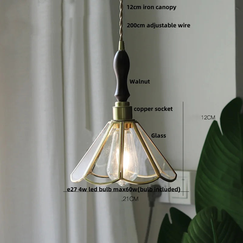 Afralia™ Glass LED Pendant Lights Modern Nordic Bar Dining Room Cafe Hanging Lamp