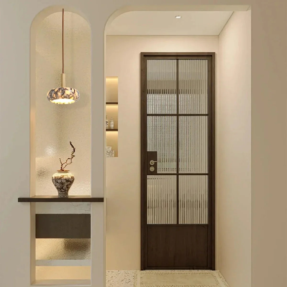 Afralia™ Marble Stone LED Pendant Light - Modern Nordic Luxury Wood Fixture