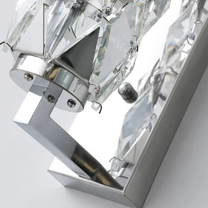 Afralia™ Crystal Wall Lamp: Modern Luxury for Bedroom, Living Room, and Staircase