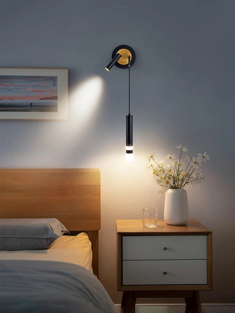 Afralia™ Modern Minimalist Luxury LED Wall Lamp for Bedroom Living Room Decor