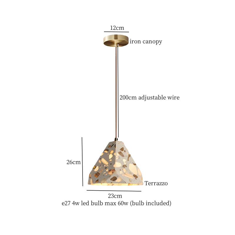 Afralia™ Marble Copper LED Pendant Lights: Nordic Minimalism Hanging Lamp for Kitchen, Loft, Bedroom