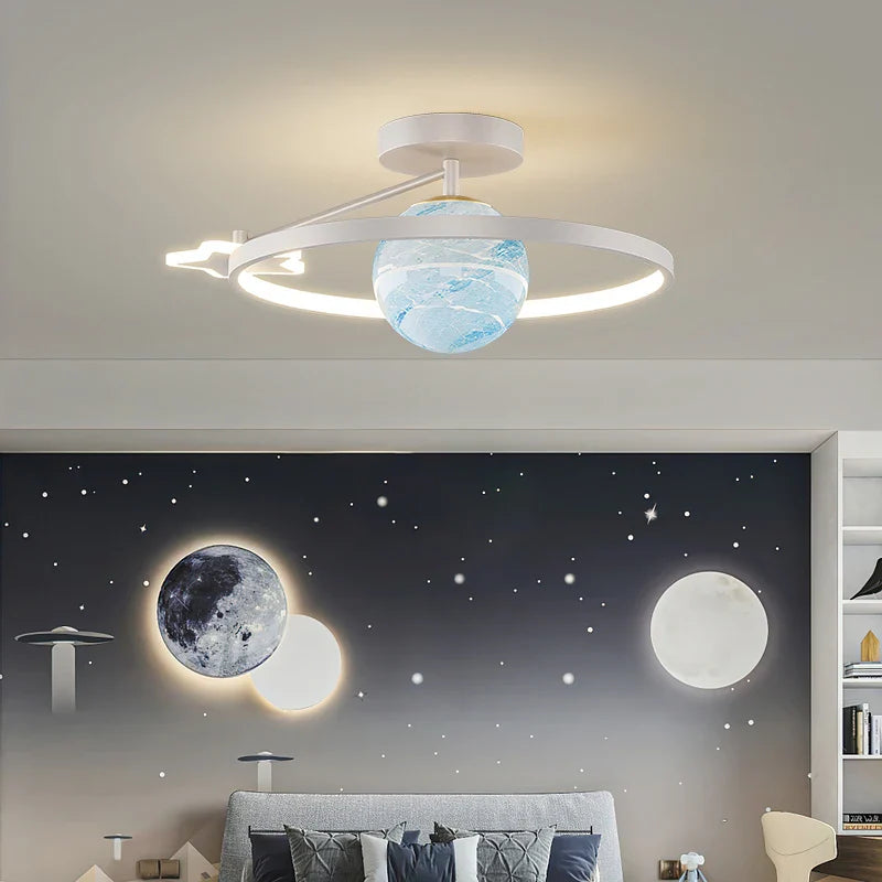 Afralia™ Blue Star LED Pendant Light for Home Decor