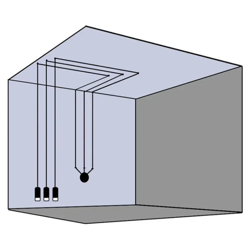 Afralia™ Long Line Black LED Wall Lamp for Kitchen Living Room Bar Excellent Quality