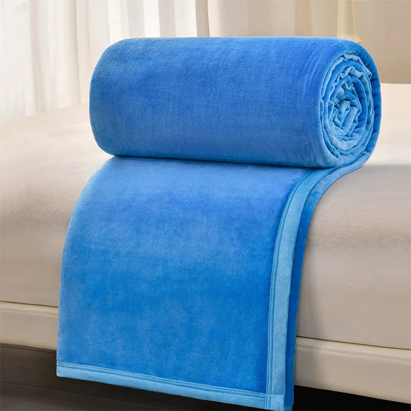 Afralia™ Cozy Flannel Blanket: Multi-Functional Sofa Cover for Adults