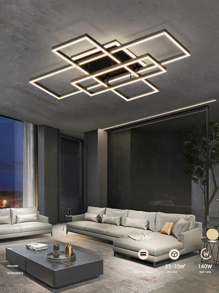 Afralia™ Modern Nordic Ceiling Lamp Living Room Lighting Combination