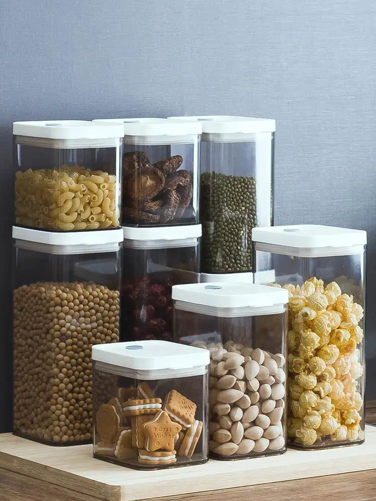 Afralia™ Bulk Hermetic Food Storage Container Plastic Organizer