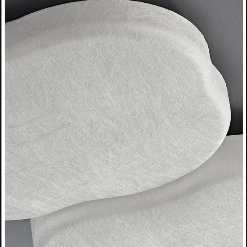 Afralia™ French Cream Silk Ceiling Light | Simple Wabi-Sabi Style Retro Bedroom Lamp