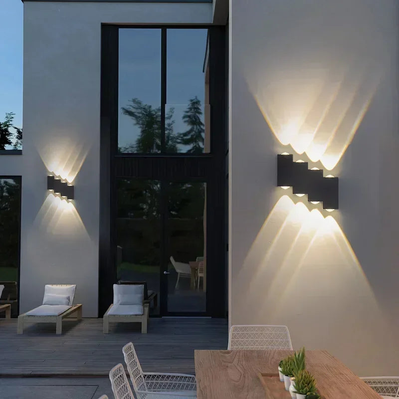 Afralia™ Outdoor Wall Light: Creative Design, High-quality Aluminum for Garden, Porch, Home Lighting